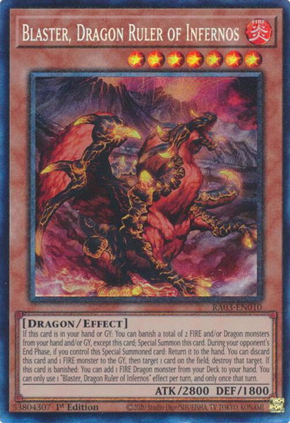 Blaster, Dragon Ruler of Infernos (PCR) - Quarter Century Bonanza YuGiOh trading card