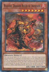Blaster, Dragon Ruler of Infernos - Quarter Century Bonanza #RA03-EN010 - Super Rare YuGiOh Trading Card
