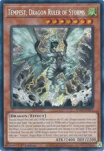 Tempest, Dragon Ruler of Storms (Secret Rare) - Quarter Century Bonanza #RA03-EN011 - Secret Rare YuGiOh Trading Card
