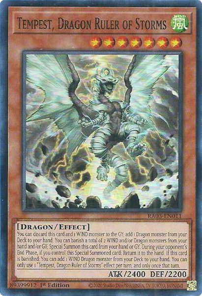 Tempest, Dragon Ruler of Storms - Quarter Century Bonanza YuGiOh trading card