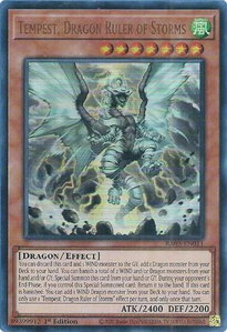 Tempest, Dragon Ruler of Storms (UR) - Quarter Century Bonanza #RA03-EN011 - Ultra Rare YuGiOh Trading Card
