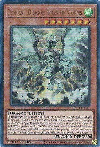 Tempest, Dragon Ruler of Storms (UR) - Quarter Century Bonanza YuGiOh trading card