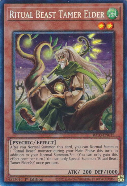 Ritual Beast Tamer Elder (PCR) - Quarter Century Bonanza YuGiOh trading card