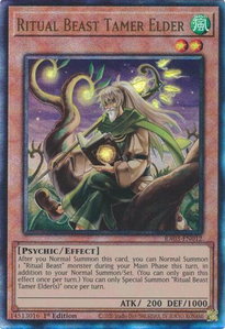 Ritual Beast Tamer Elder (PUR) - Quarter Century Bonanza #RA03-EN012 - Prismatic Ultimate Rare YuGiOh Trading Card