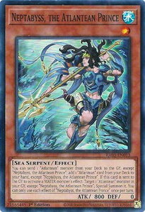 Neptabyss, the Atlantean Prince - Quarter Century Bonanza #RA03-EN013 - Super Rare YuGiOh Trading Card