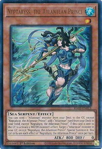 Neptabyss, the Atlantean Prince (UR) - Quarter Century Bonanza #RA03-EN013 - Ultra Rare YuGiOh Trading Card