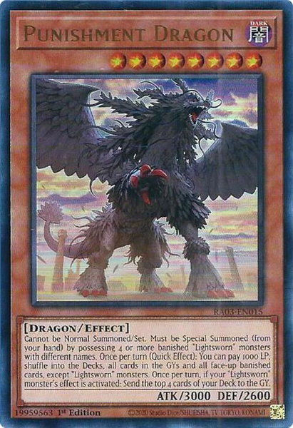 Punishment Dragon (UR) - Quarter Century Bonanza YuGiOh trading card