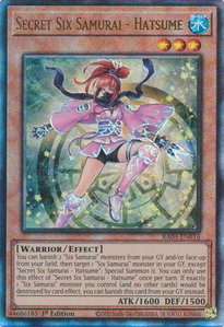 Secret Six Samurai - Hatsume (PUR) - Quarter Century Bonanza #RA03-EN016 - Prismatic Ultimate Rare YuGiOh Trading Card