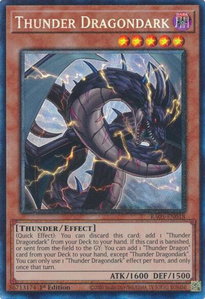 Thunder Dragondark (PCR) - Quarter Century Bonanza #RA03-EN018 - Prismatic Collector's Rare YuGiOh Trading Card