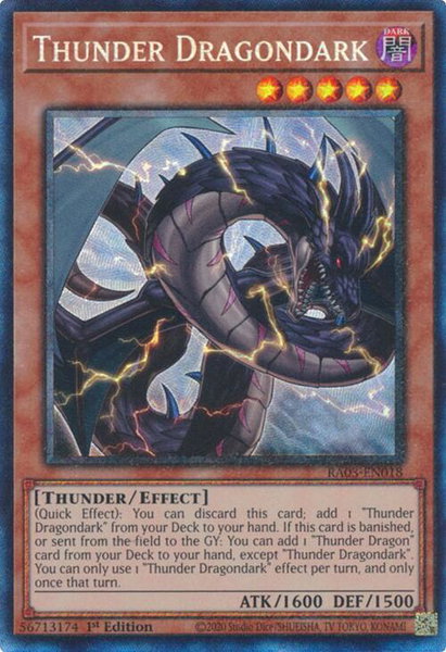 Thunder Dragondark (PCR) - Quarter Century Bonanza YuGiOh trading card