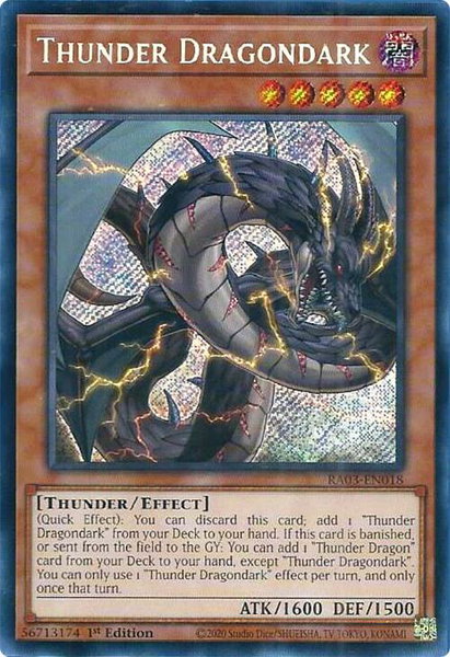 Thunder Dragondark (Secret Rare) - Quarter Century Bonanza YuGiOh trading card