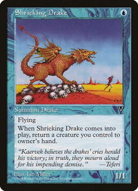 Shrieking Drake - Visions (VIS) #43 - Common Magic: The Gathering Trading Card