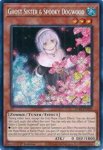 Ghost Sister & Spooky Dogwood (Alternate Art) (Secret Rare) - Quarter Century Bonanza #RA03-EN020 - Secret Rare YuGiOh Trading Card