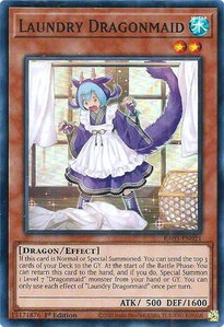 Laundry Dragonmaid - Quarter Century Bonanza #RA03-EN021 - Super Rare YuGiOh Trading Card