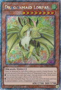 Dragonmaid Lorpar (Platinum Secret Rare) - Quarter Century Bonanza #RA03-EN022 - Platinum Secret Rare YuGiOh Trading Card