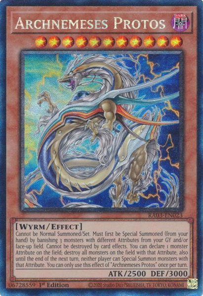 Archnemeses Protos (PCR) - Quarter Century Bonanza YuGiOh trading card