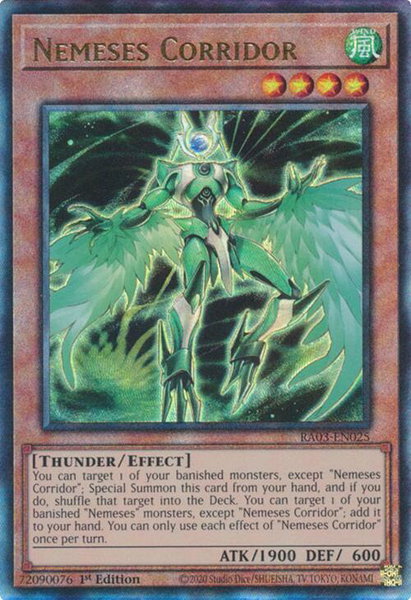 Nemeses Corridor (PUR) trading card from Quarter Century Bonanza Nemeses Corridor (PUR) - Quarter Century Bonanza YuGiOh trading card