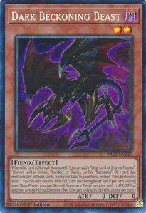 Dark Beckoning Beast (PCR) - Quarter Century Bonanza #RA03-EN027 - Prismatic Collector's Rare YuGiOh Trading Card