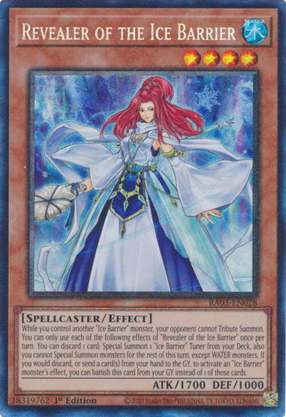 Revealer of the Ice Barrier (PCR) - Quarter Century Bonanza YuGiOh trading card