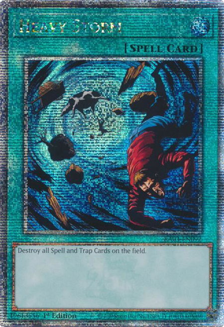 Heavy Storm (Quarter Century Secret Rare) - Quarter Century Bonanza YuGiOh trading card