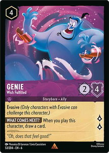 Genie - Wish Fulfilled - Azurite Sea (6) #53/204 - Rare Disney Lorcana Trading Card