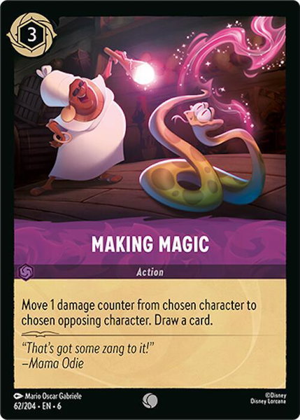 Making Magic trading card from Azurite Sea Making Magic - Azurite Sea Disney Lorcana trading card