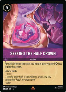 Seeking the Half Crown - Azurite Sea (6) #64/204 - Rare Disney Lorcana Trading Card