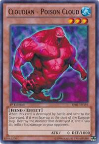 Cloudian - Poison Cloud trading card from Battle Pack: Epic Dawn Cloudian - Poison Cloud - Battle Pack: Epic Dawn YuGiOh trading card