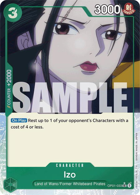 Izo (OP01-033) (Full Art) - Premium Booster -The Best- One Piece trading card