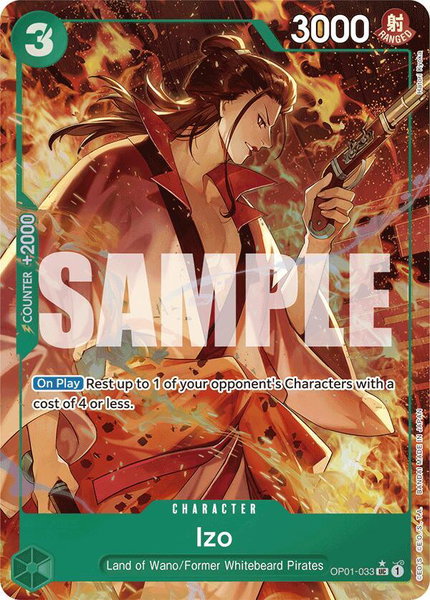 Izo (OP01-033) (Alternate Art) trading card from Premium Booster -The Best- Izo (OP01-033) (Alternate Art) - Premium Booster -The Best- One Piece trading card