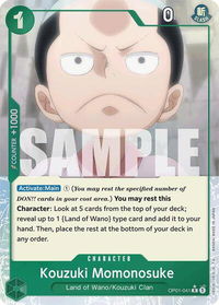 Kouzuki Momonosuke (Full Art) - Premium Booster -The Best- (PRB-01) #OP01-041 - Rare One Piece Trading Card