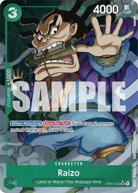 Raizo (Full Art) - Premium Booster -The Best- One Piece trading card