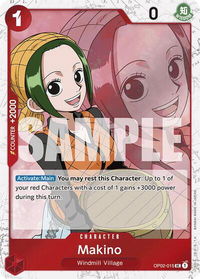 Makino (Jolly Roger Foil) - Premium Booster -The Best- (PRB-01) #OP02-015 - Uncommon One Piece Trading Card