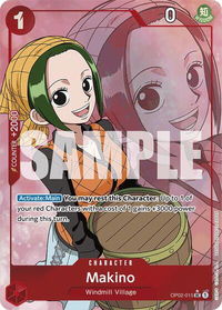 Makino (Full Art) - Premium Booster -The Best- (PRB-01) #OP02-015 - Uncommon One Piece Trading Card