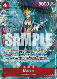 Marco (Full Art) - Premium Booster -The Best- (PRB-01) #OP02-018 - Rare One Piece Trading Card