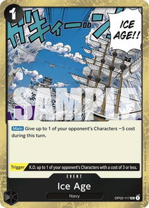 Ice Age (Jolly Roger Foil) - Premium Booster -The Best- (PRB-01) #OP02-117 - Uncommon One Piece Trading Card