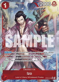 Izo (OP03-003) (Full Art) - Premium Booster -The Best- (PRB-01) #OP03-003 - Rare One Piece Trading Card