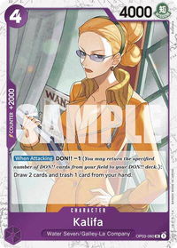 Kalifa (Jolly Roger Foil) - Premium Booster -The Best- (PRB-01) #OP03-060 - Uncommon One Piece Trading Card