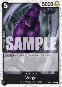 Vergo (Jolly Roger Foil) - Premium Booster -The Best- (PRB-01) #OP03-079 - Uncommon One Piece Trading Card