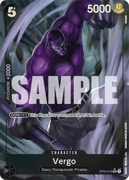 Vergo (Full Art) trading card from Premium Booster -The Best- Vergo (Full Art) - Premium Booster -The Best- One Piece trading card