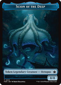 Scion of the Deep // Koma's Coil Doubled-Sided Token - Foundations (FDN) #13 // 11 - Token Magic: The Gathering Trading Card