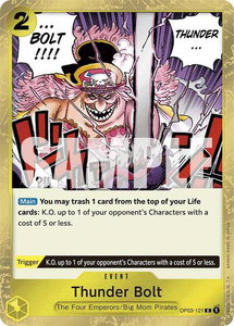 Thunder Bolt (Jolly Roger Foil) - Premium Booster -The Best- (PRB-01) #OP03-121 - Common One Piece Trading Card