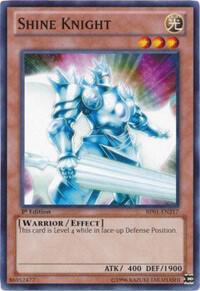 Shine Knight trading card from Battle Pack: Epic Dawn Shine Knight - Battle Pack: Epic Dawn YuGiOh trading card