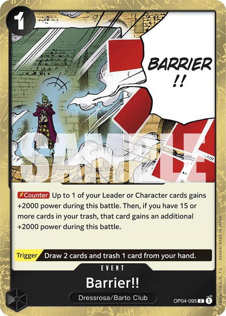 Barrier!! (Jolly Roger Foil) - Premium Booster -The Best- One Piece trading card
