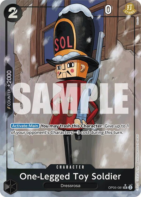 One-Legged Toy Soldier (Full Art) - Premium Booster -The Best- One Piece trading card