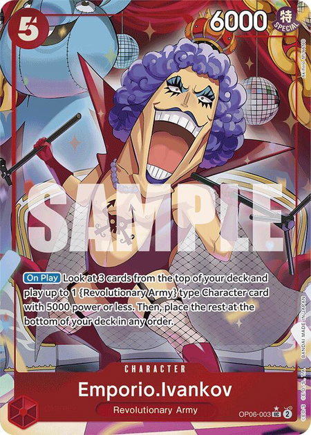 Emporio.Ivankov (Full Art) - Premium Booster -The Best- One Piece trading card