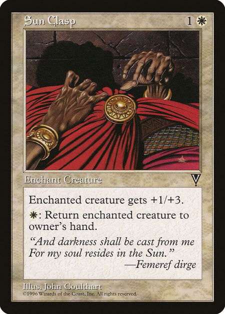 Sun Clasp - Visions Magic: The Gathering trading card