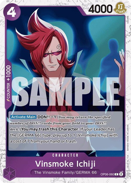Vinsmoke Ichiji (OP06-060) (Jolly Roger Foil) - Premium Booster -The Best- One Piece trading card