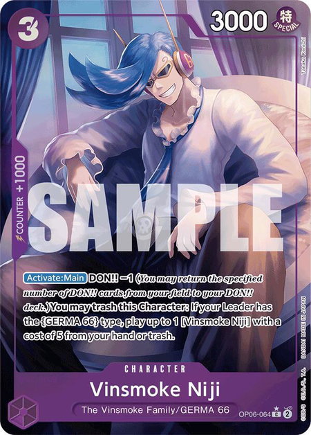 Vinsmoke Niji (OP06-064) (Full Art) - Premium Booster -The Best- One Piece trading card