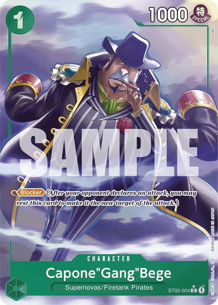 Capone"Gang"Bege (ST02-004) (Alternate Art) - Premium Booster -The Best- One Piece trading card